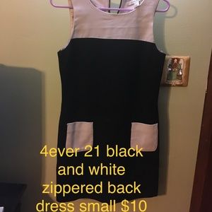 Forever 21 black and white dress